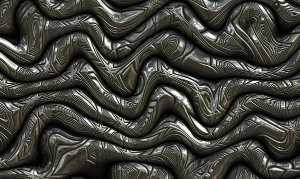 抽象的未来主义金属钢艺术 — 图库照片
