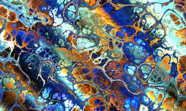 renkli soyut garip fraktal sanat