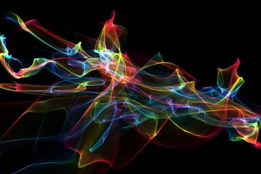 soyut renkli aydınlatma duman bulutları