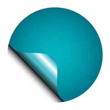 Köşeli kıvrımlı etiket