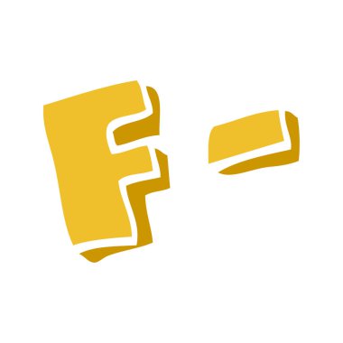 çizgi film doodle harf dereceleri