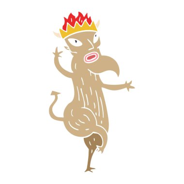 komik karikatür doodle şeytan