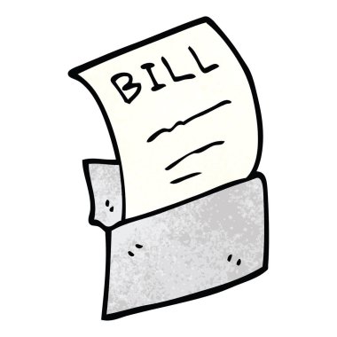 çizgi film doodle borç bill