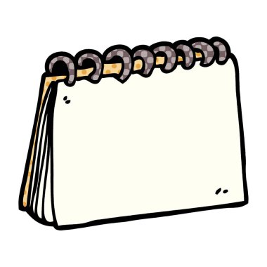 çizgi film doodle boş takvim