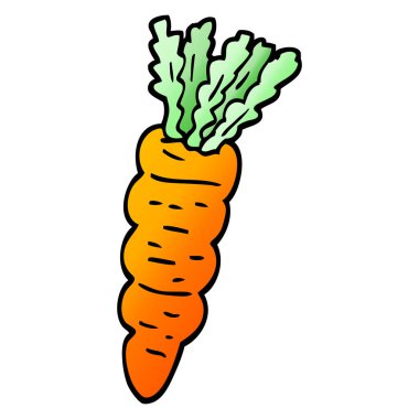 vektör degrade illüstrasyon karikatür havuç