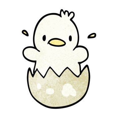 çizgi film doodle yavru ördek