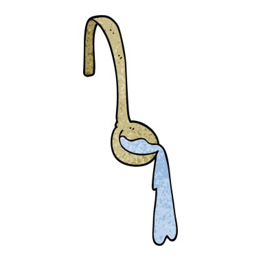 çizgi film doodle kepçe gıda