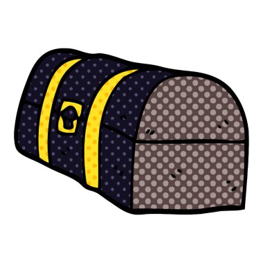 çizgi film doodle hazine sandığı