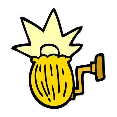 çizgi film doodle ev ışık