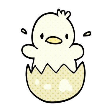 çizgi film doodle yavru ördek