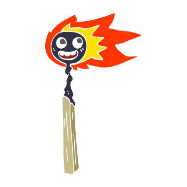 çizgi film doodle maç vektör çizim