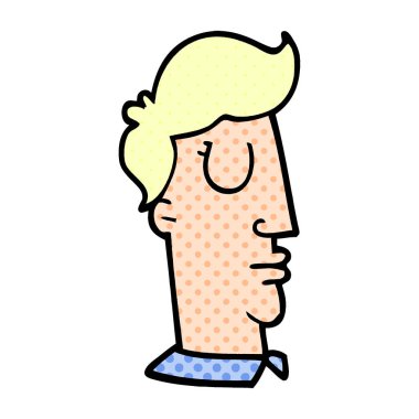 çizgi film doodle insan kafası