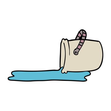 karikatür karalama Aracı, renkli vektör çizim