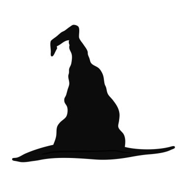 çizgi film doodle cadı şapka