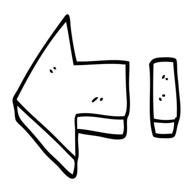 çizim karikatür kırmızı ok