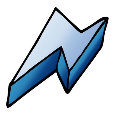 çizgi film doodle dekoratif şimşek