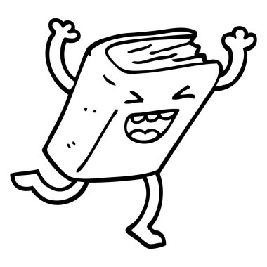 çizgi çizme çizgi film dans eden kitap