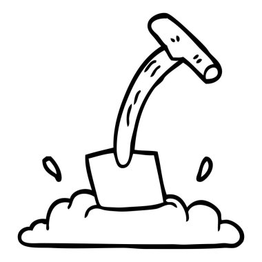 çizim karikatür kürek