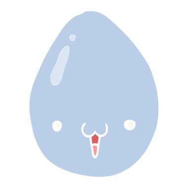 düz renk tarzı çizgi film yumurta