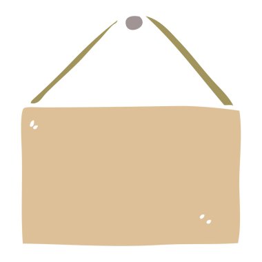 Doodle boş işareti karikatür