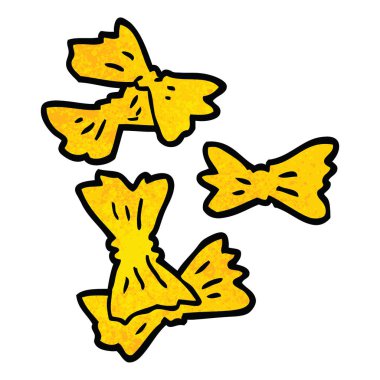 çizgi film doodle buğday makarna