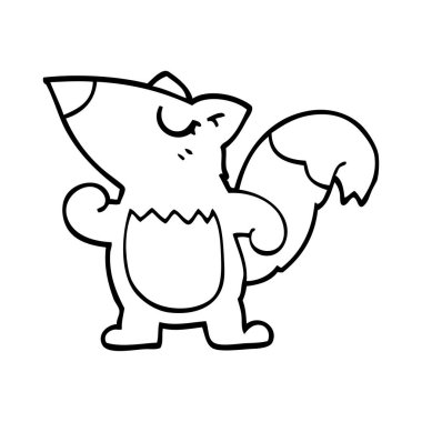 çizim karikatür sincap