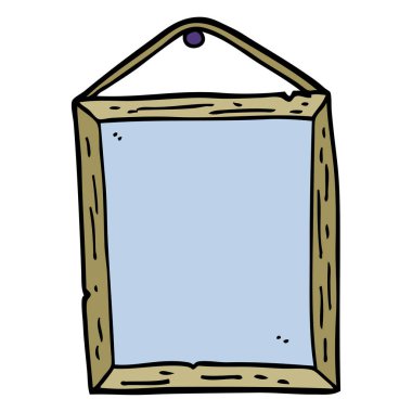 elle çizilmiş doodle tarzı çizgi film resim çerçevesi