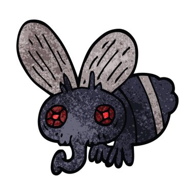 bir sineğin karikatür doodle