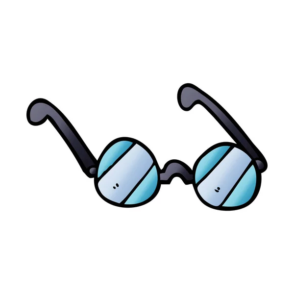 Cartoon Doodle Glass Spectacles — Stock Vector