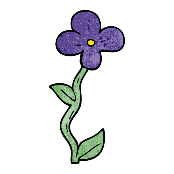 Dessin Animé Doodle Pot Fleurs — Image vectorielle