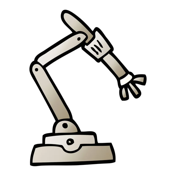 Vector Gradient Illustration Cartoon Robot Hand — Stock Vector