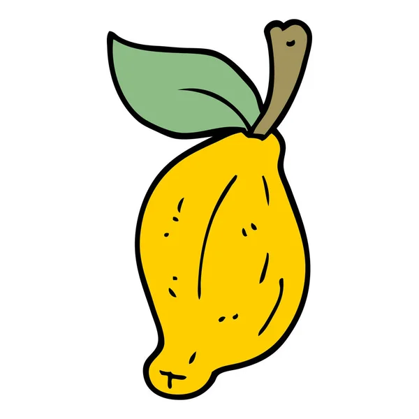 Cartoon Doodle Bio Citron — Stockový vektor