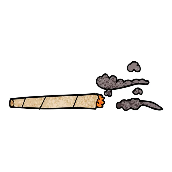 Dessin Animé Doodle Joint Allumé — Image vectorielle