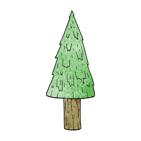Cartoon Doodle Weihnachtsbaum — Stockvektor