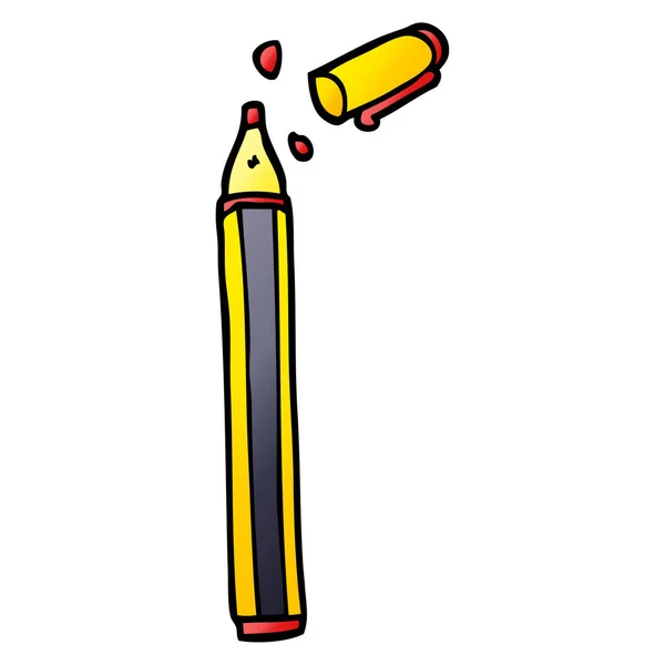 Cartoon Doodle Office Pen — Stockvector