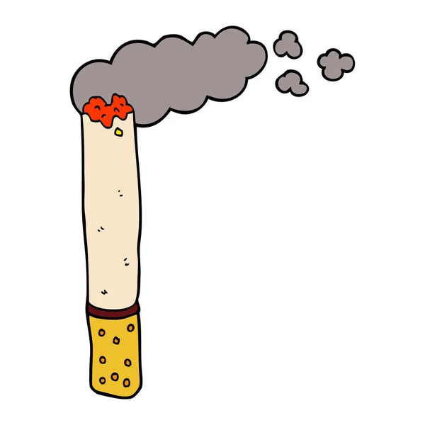 Cartoon Doodle Smoke White Background — Stock Vector