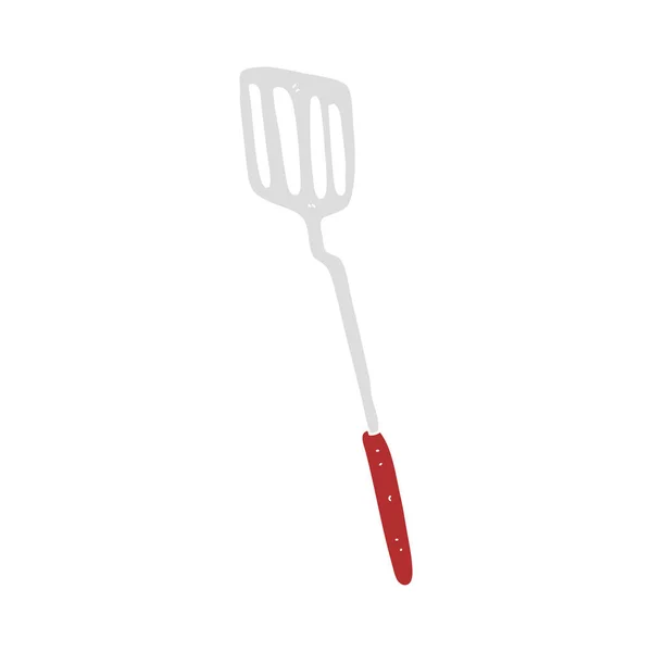 Illustration Couleur Plate Spatule — Image vectorielle