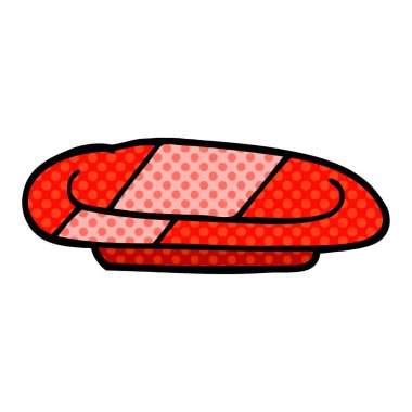 çizgi film doodle çizgili plaka