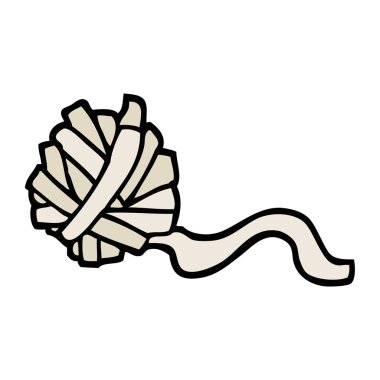el çizilmiş doodle tarzı çizgi film topu String