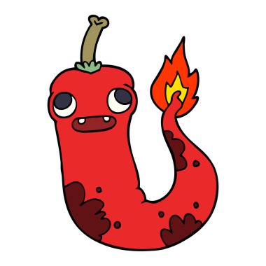 çizgi film doodle sıcak soğuk