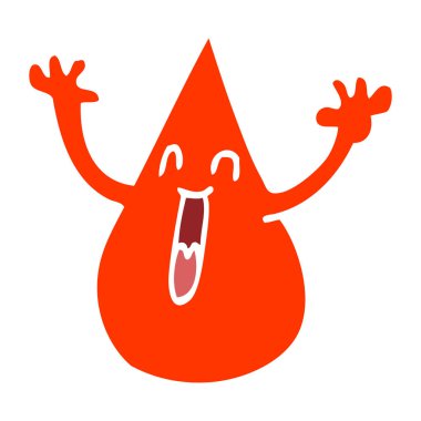 çizgi film doodle kan damlacık