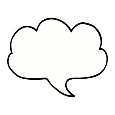 çizgi film doodle ifade kabarcık