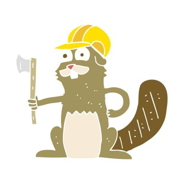 Kunduz düz renkli çizimi