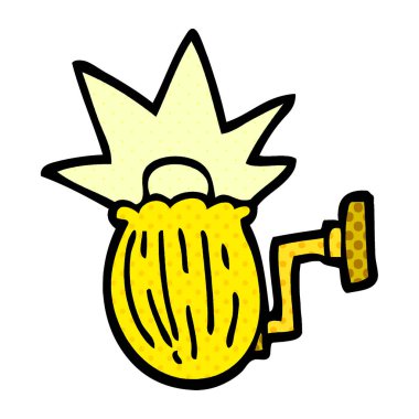 çizgi film doodle ev ışık