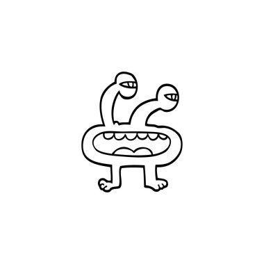 çizim karikatür canavar