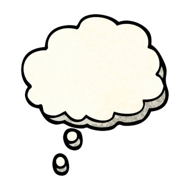 Grunge illüstrasyon karikatür zihin kabarcık dokulu