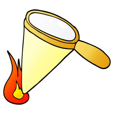 çizgi film doodle Büyüteç