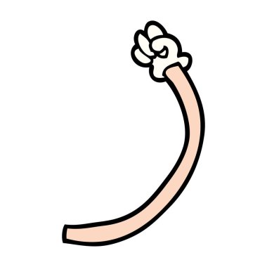 çizgi film doodle retro el hareketleri