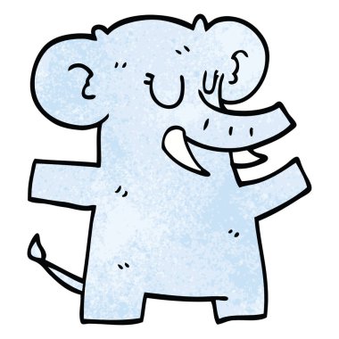 çizgi film doodle fil dans