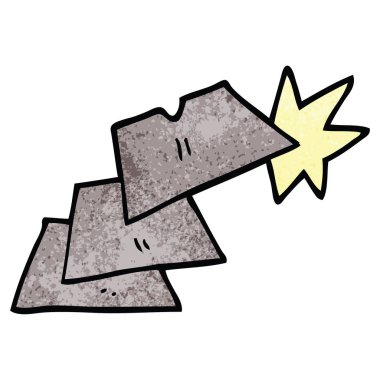 Doodle iş bıçak ağızları çizgi film